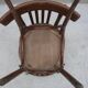 Pair of old bistro chairs with dark patina