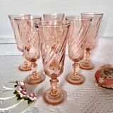Vintage Luminarc champagne flutes