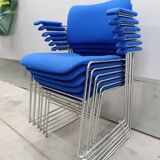 David Lincoln Rowland Set of 6 stackable armchairs model "Howe 40/4