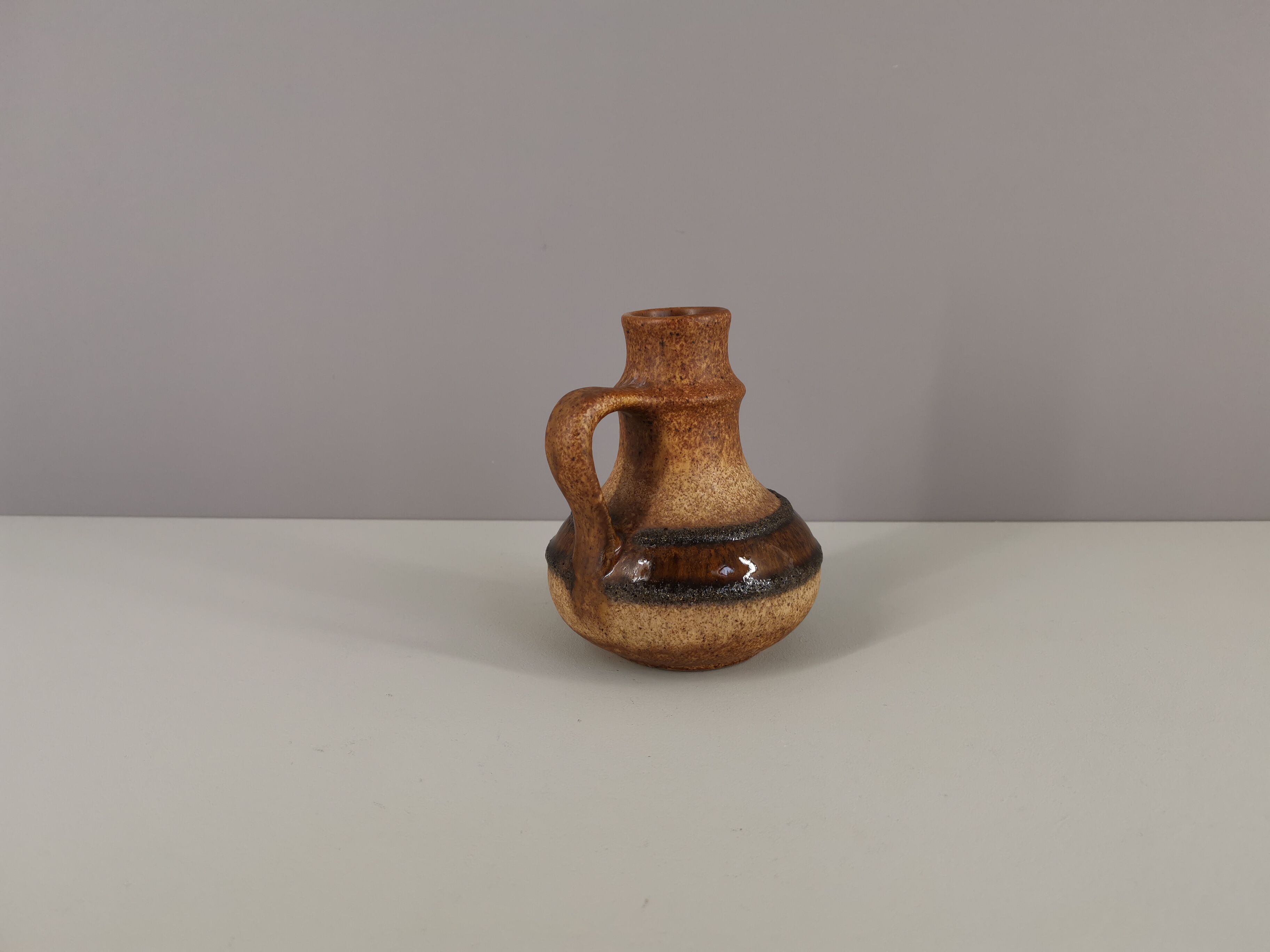 French soliflore vase in enamelled sandstone, 50