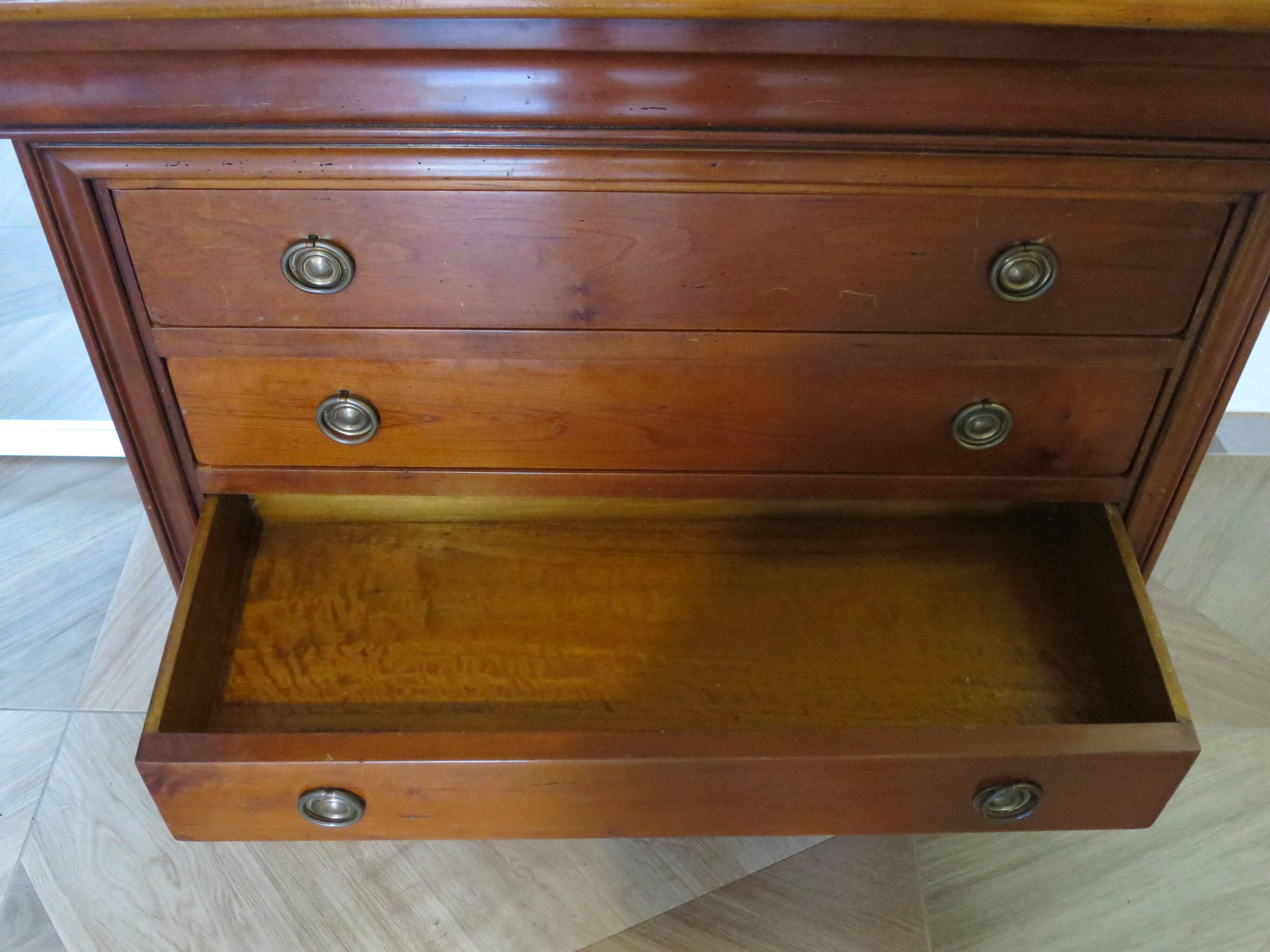 Fruit wood ogee chest of drawers - Louis Philippe style - 4 drawers - 1980s
