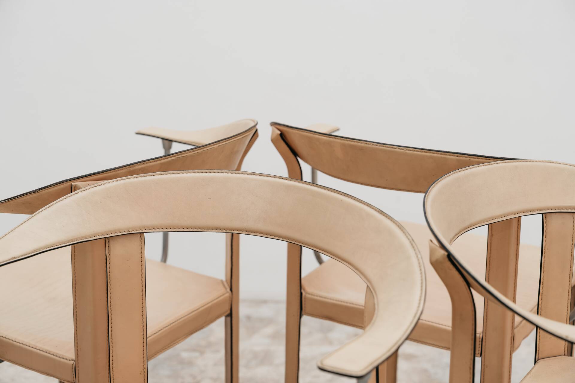 Tito Agnoli Ycami Collection 1986 Set 4 Poltroncine Gentiana Design