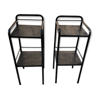 Pair of industrial bedsides