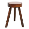 Vintage wooden tripod stool