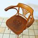 Art Nouveau office chair with curved wood attributed to J&J Kohn, 704 1/2 4V