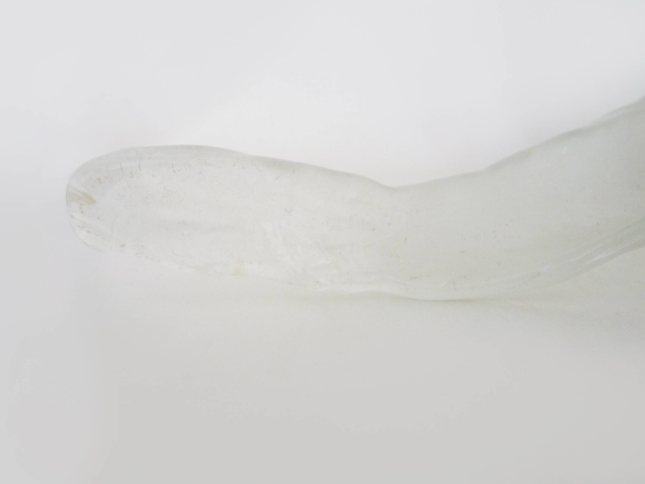 Very large handcrafted frosted glass wall sconce. Ice, Iceberg