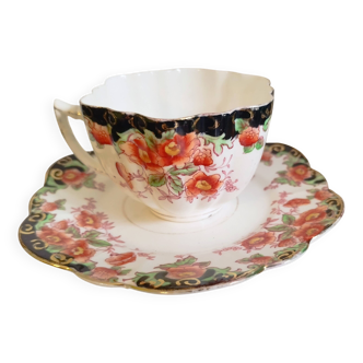 English porcelain cup and saucer