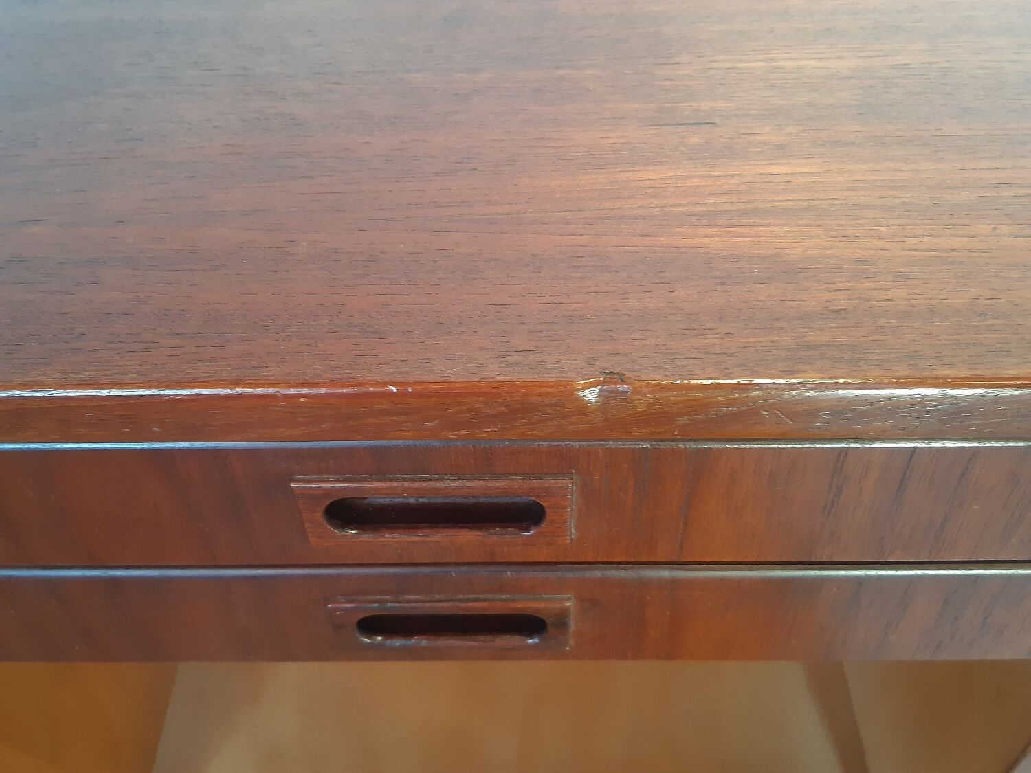 Scandinavian vintage sideboard 3 doors 2 drawers