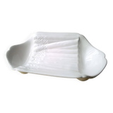 Asparagus serving dish, Salins earthenware, Pompadour pattern