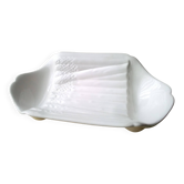 Asparagus serving dish, Salins earthenware, Pompadour pattern