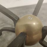 Peter Ghyczy iron and brass coffee table