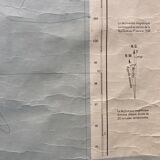 Map of South East France on paper