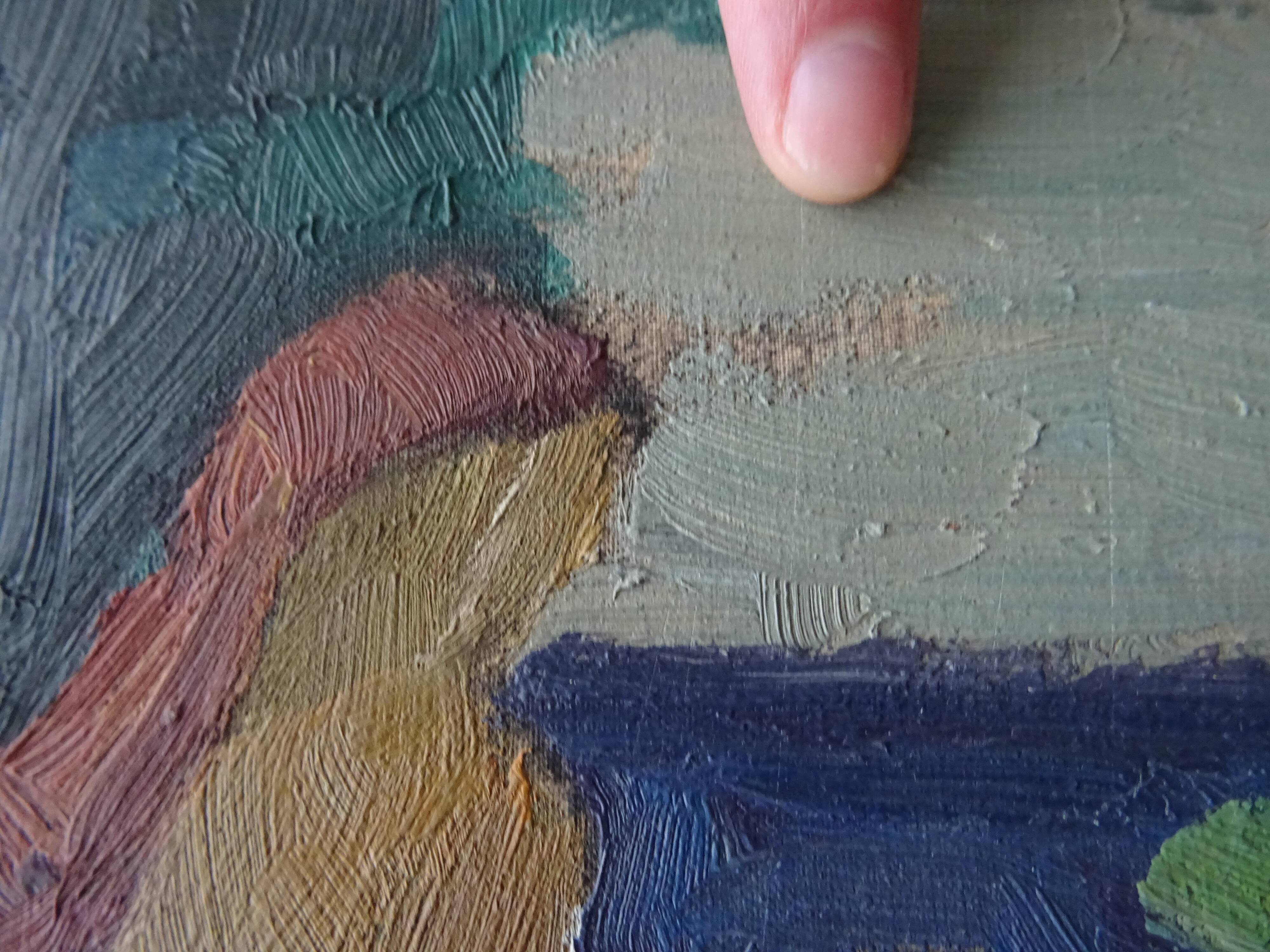 Painting the beach year 60s/70s Vintage