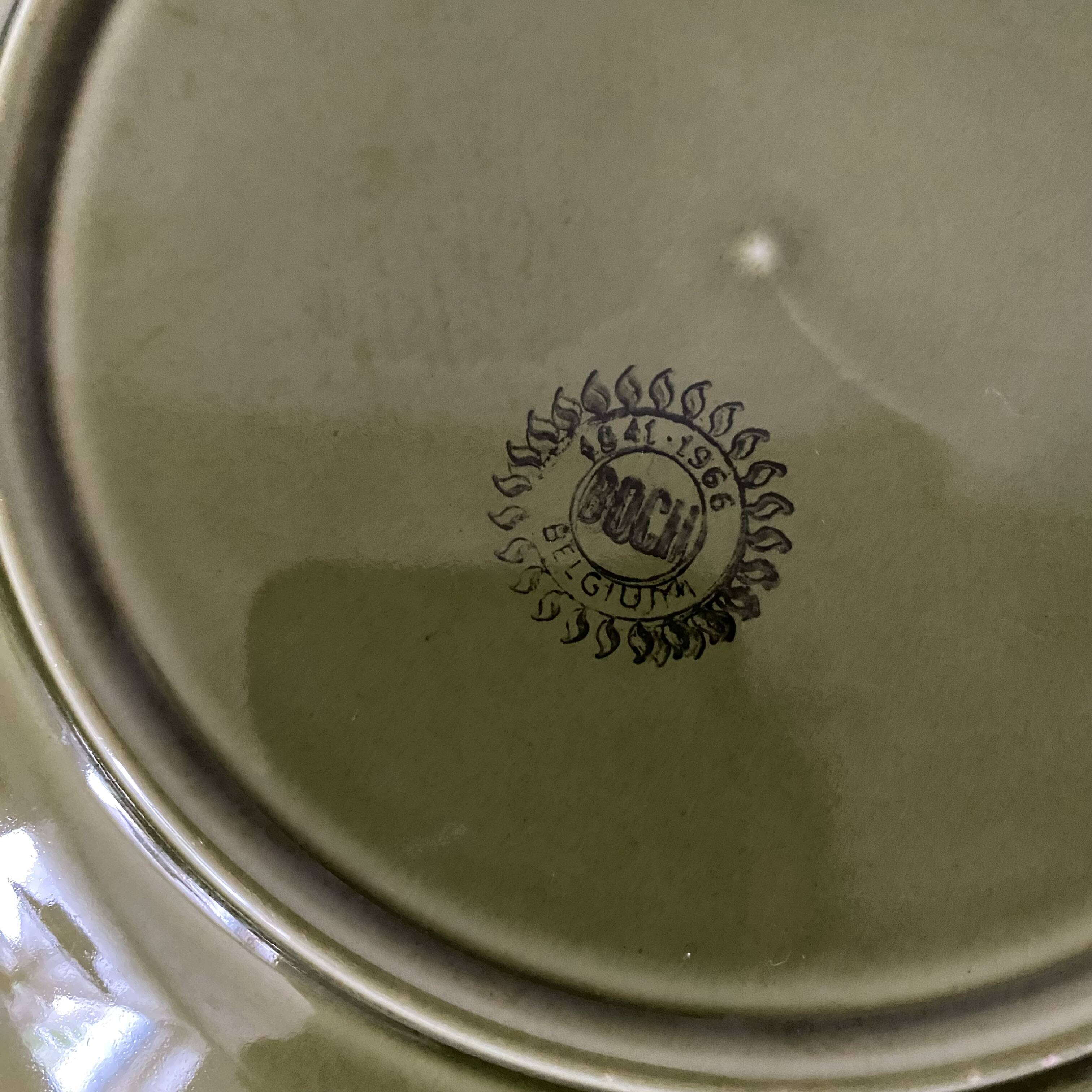 Assiettes vintage Boch Belgium