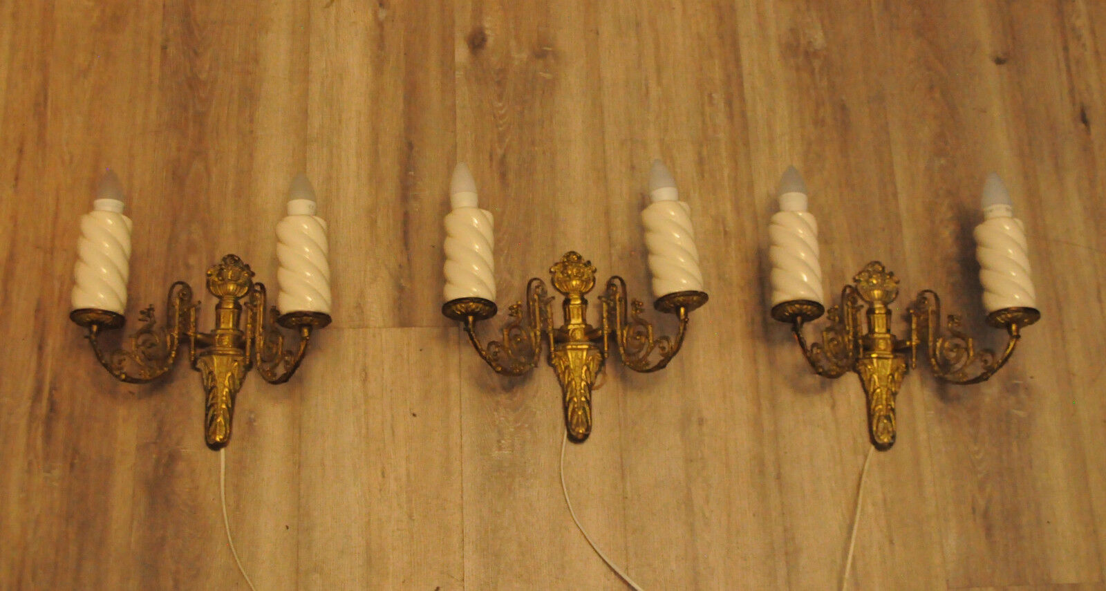 Set of three Scandinavian wall lamps