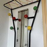 Dressing room wall coat rack vintage design 50 60