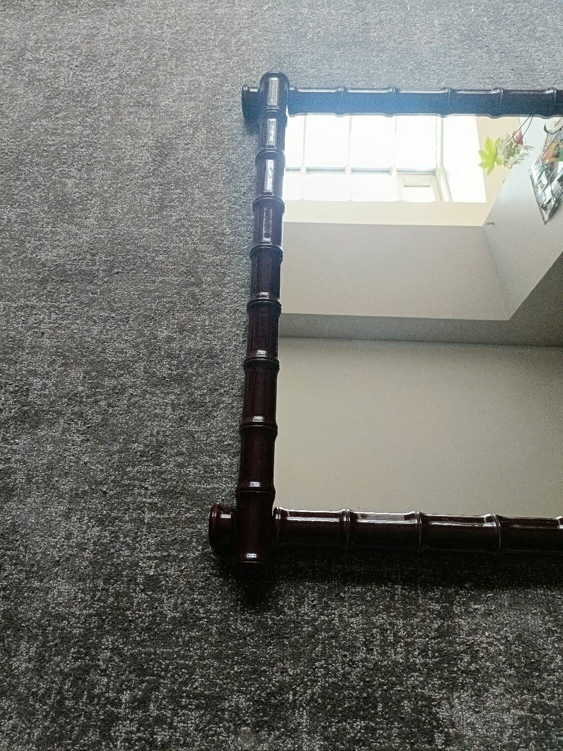 Vintage bamboo style mirror