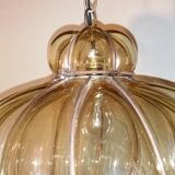 Electrified spiral lantern in blown Murano glass by Gianni Seguso 1960