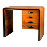 Italian walnut writing desk.attrib Guglielmo Ulrich