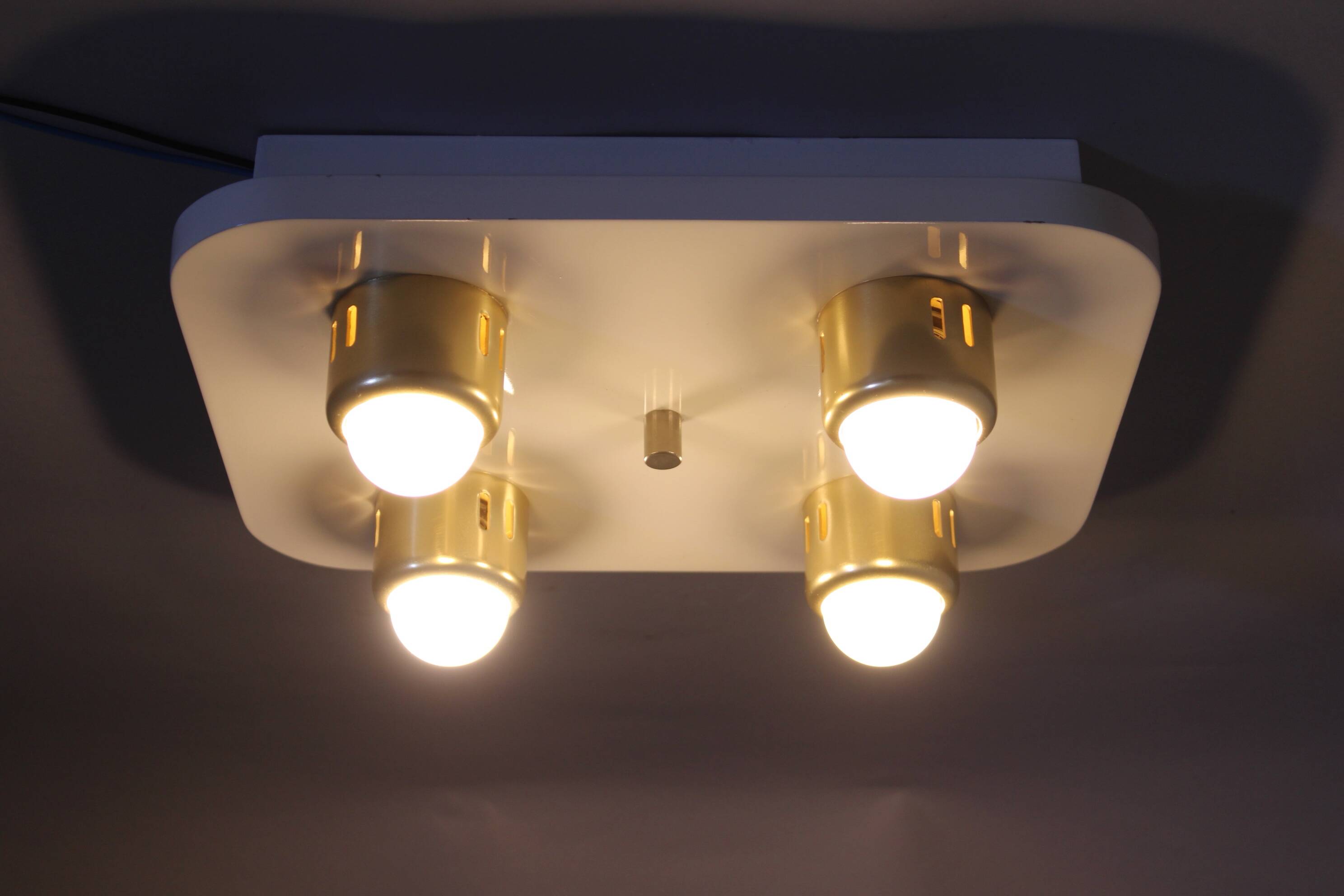 1970s Flush Mount Ceiling Light, Italy