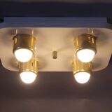 1970s Flush Mount Ceiling Light, Italy