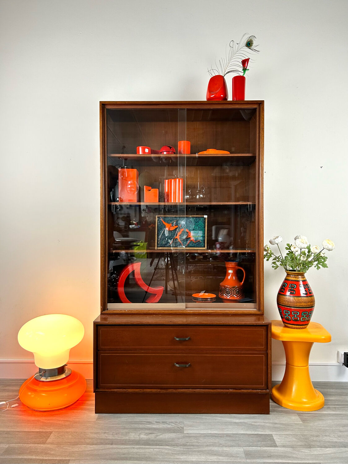Belgian showcase furniture 1970