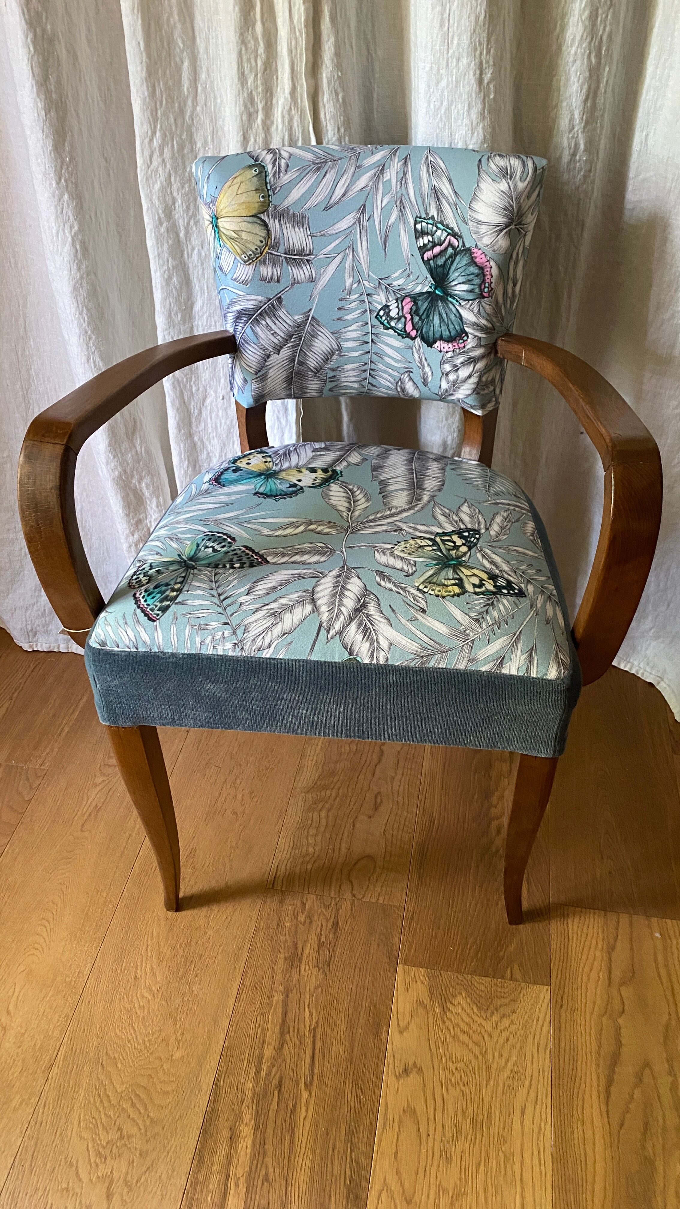 Armchair bridge Fabric "Bohemian" by Thévenon
