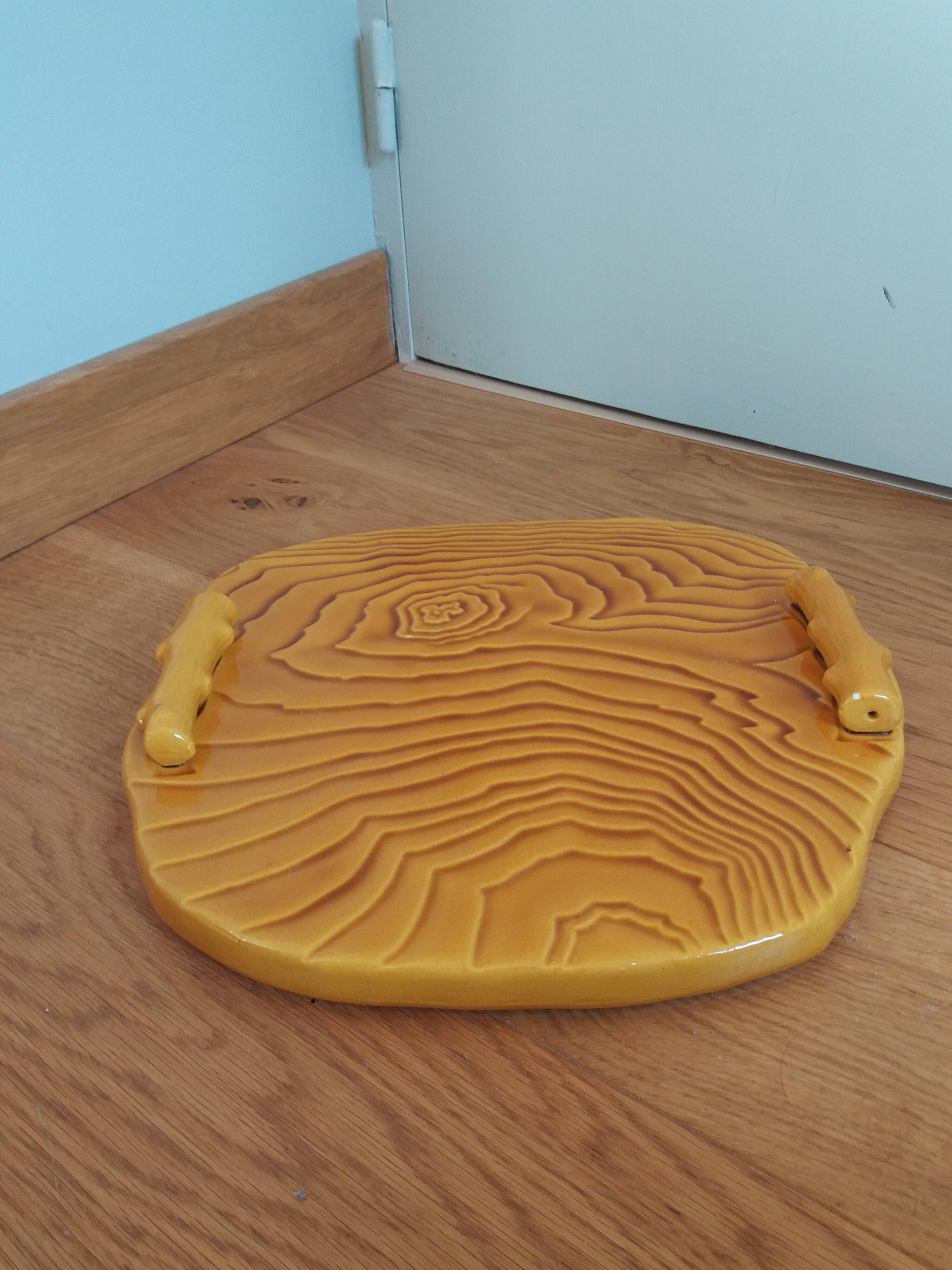 Faux wood slip cheese board
