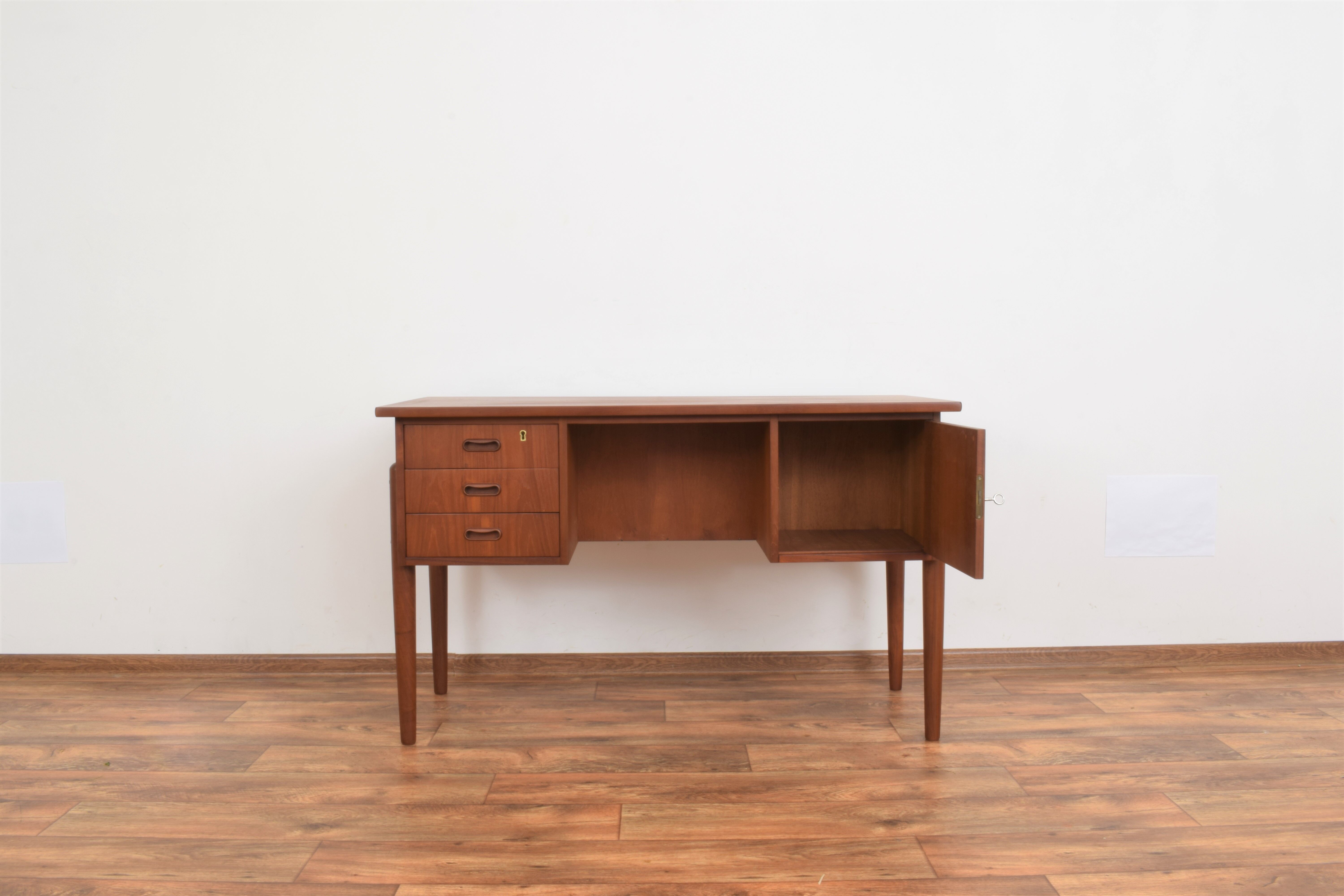 Mid-Century Danish Teak Desk, 1960s.