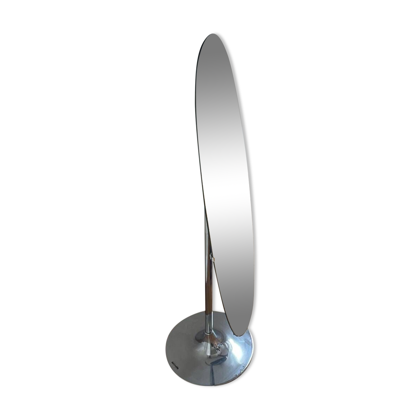 Space age standing mirror