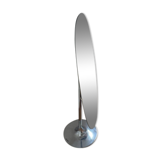Space age standing mirror