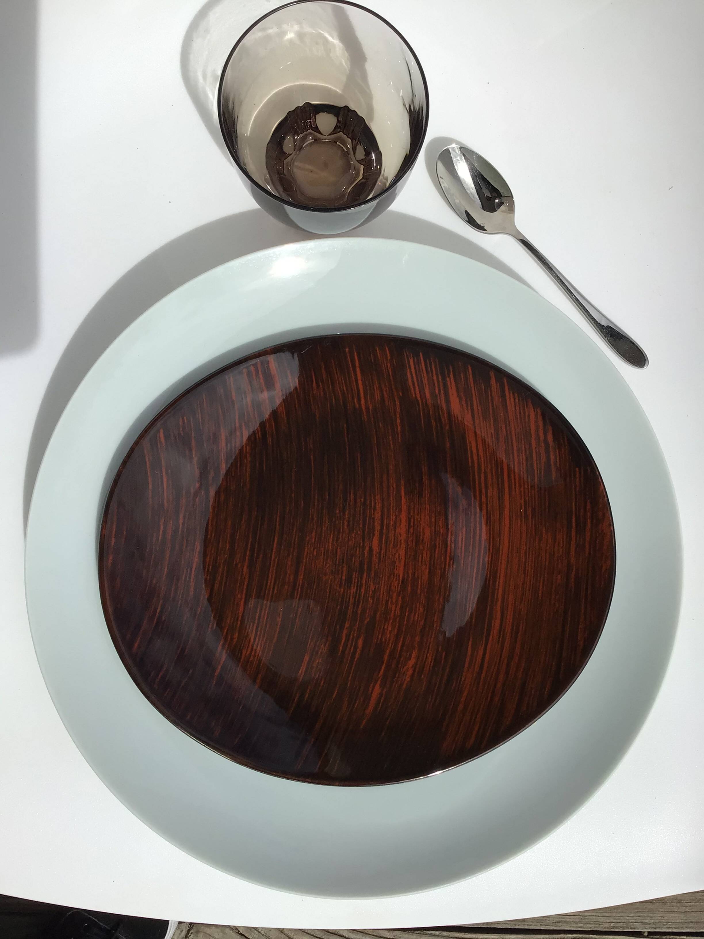 11 Salins Panama brushed oval dessert plates