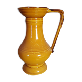 Mustard yellow amphora style decanter
