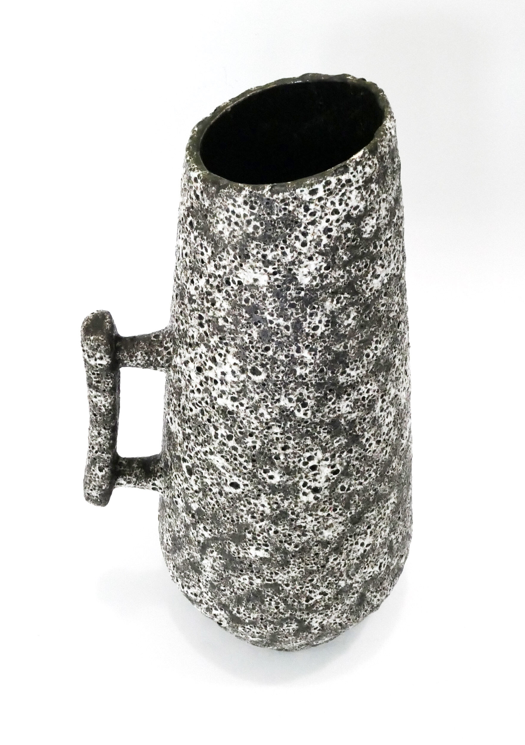 Ceramic vase fat lava jopeko 1960s-70s