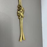 Set of 2 xxl 48cm Floral Brass Wall Light Sconces by C.S. ARTE, Italy 1980s