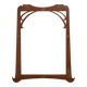 Miroir Art Nouveau en chêne avec incrustation dorée, France vers 1915