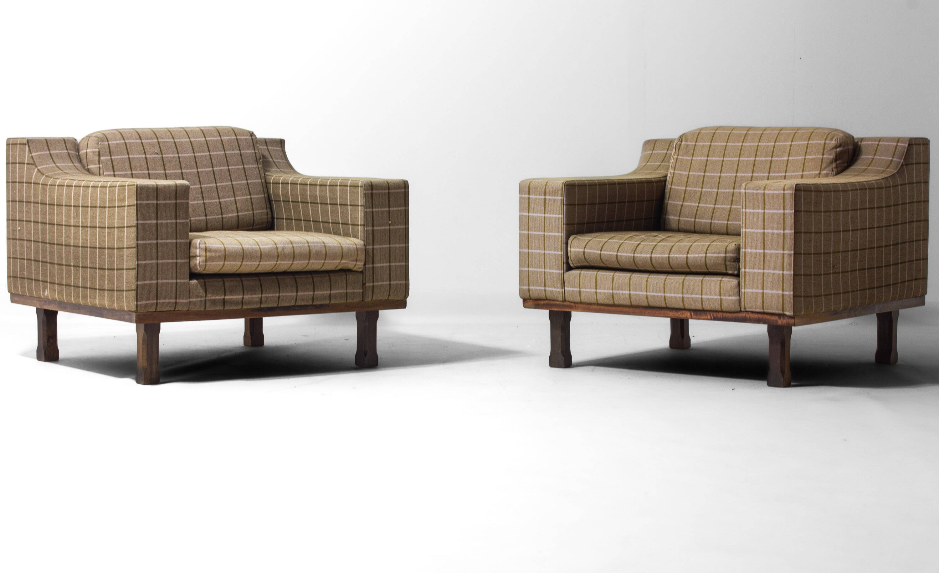 Set of club lounge chairs by Dino Cavalli, 1970s
