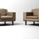 Set of club lounge chairs by Dino Cavalli, 1970s
