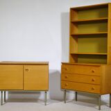 Modular Oak Shelving and Sideboard Set, 1960s
