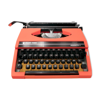 Machine à écrire Silver Reed Silverette II Orange Power révisée ruban neuf