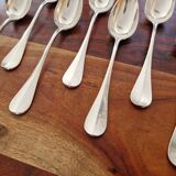 Christofle - Set of 11 Fidélio baguette table spoons in silver-plated metal