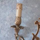 Pair of gold bronze appliques - year 60