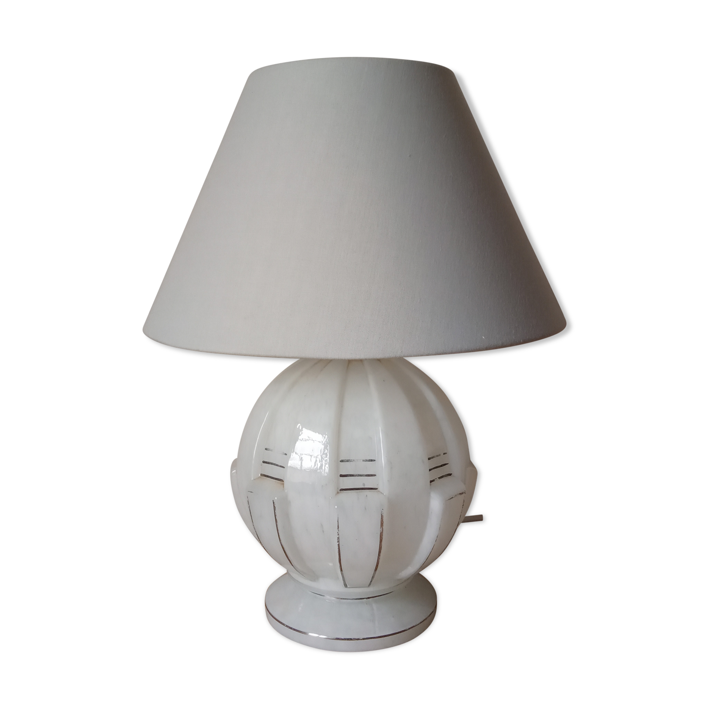 Lampe en verre Art-deco