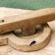 Savoyard brutalist wooden nutcracker, popular art