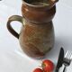 Handmade speckled stoneware pitcher 1.5 liters