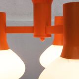 Orange Vintage Space Age Pendant Lamp