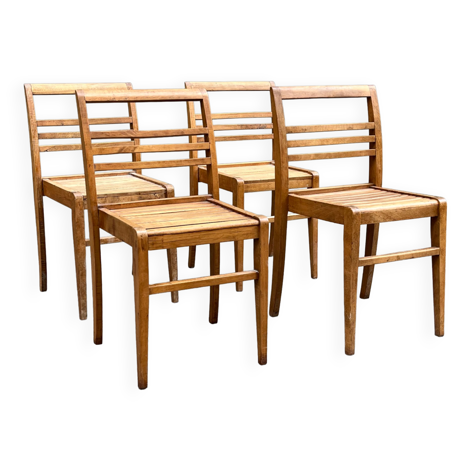 Set of four chairs by René Gabriel