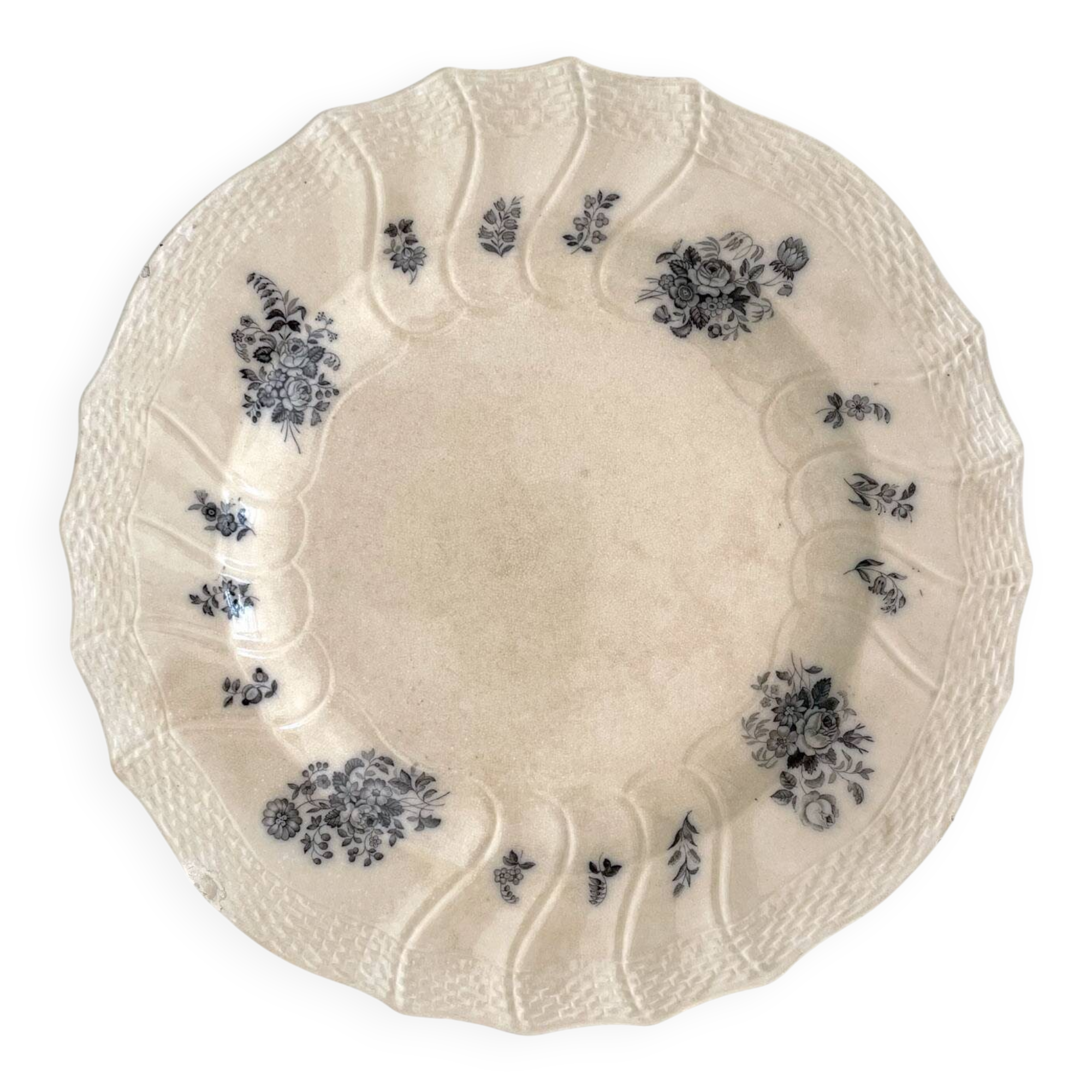 1 Old dish 19th century - Villeroy and Boch Mettlach