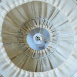 Vintage suspension wood, linen and wool