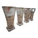 Lot de 4 verres à pastis Bistrot anciens avec marque de dosage